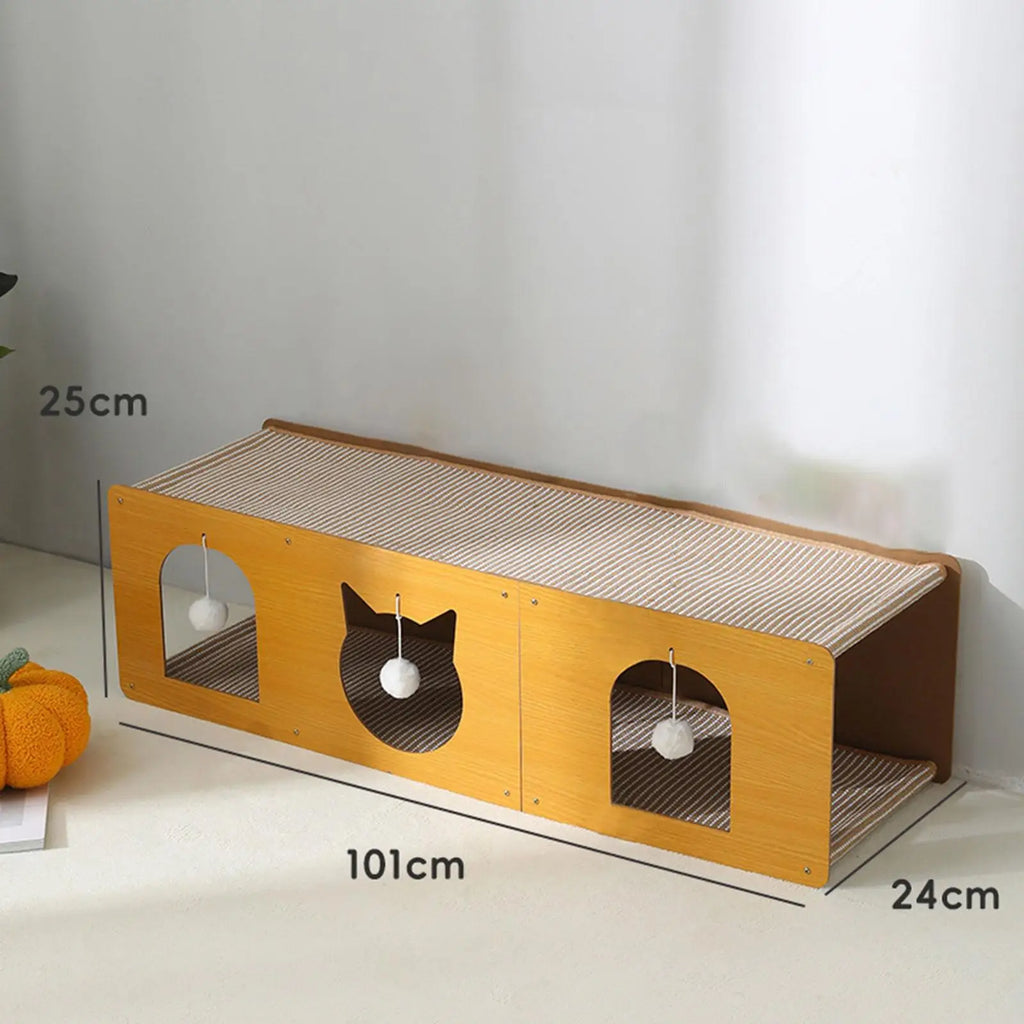 Cat Scratcher Tunnel Scratching Rest Play Grinding Claws Scratch Zpaxo