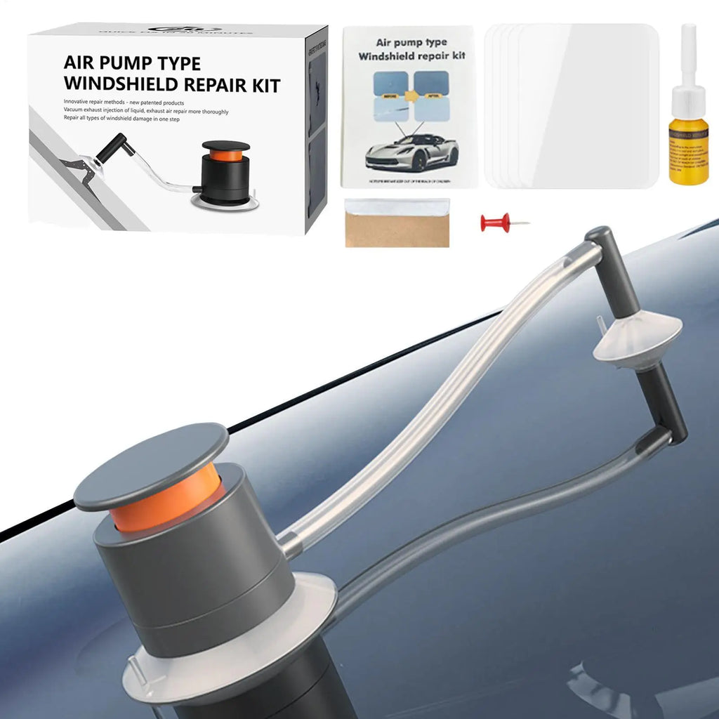 Windshield Repair Automotive Glass Nano Fluid Air Pump Crack Fix