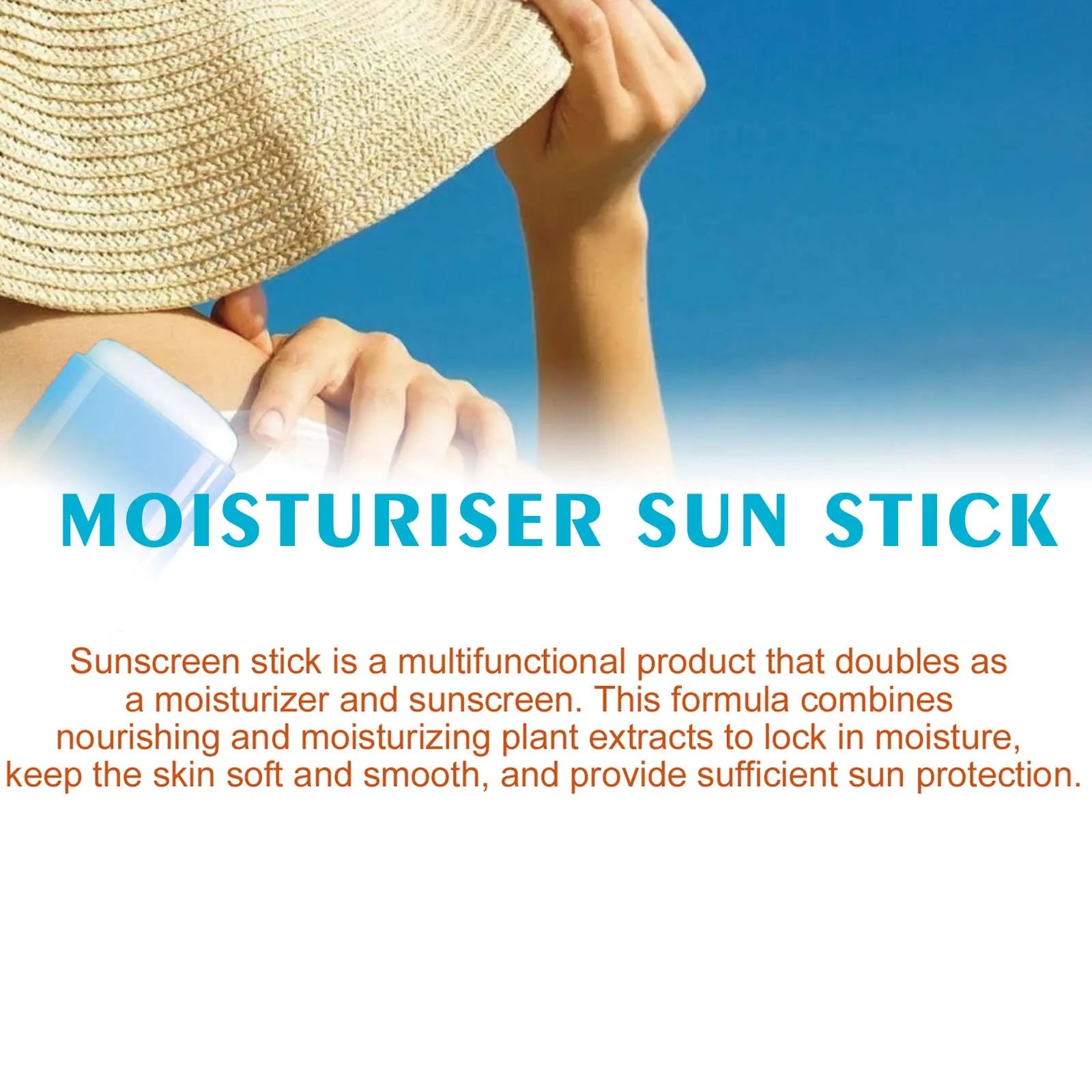 Jaysuing SPF50 Body Sunscreen Stick – UV & Antioxidant Protection Body Sunscreen Stick Zpaxo