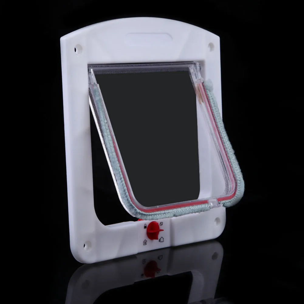 Lockable Kitten Dog Pet Lock Transparent Design Security Wall Lock Weatherproof Anti-deform for Cats Doggie Kittens Zpaxo