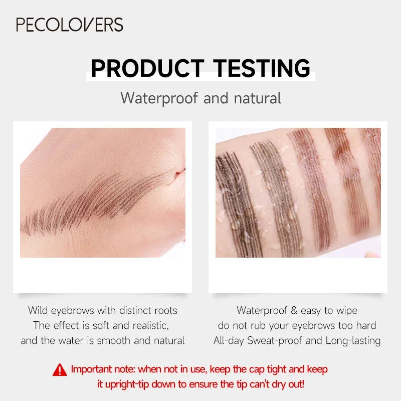 1PC Extremely-small Forked Eyebrow Pencil - Waterproof, Sweat-resistant,Multi-color Selection, Create Natural Wild Eyebrows Zpaxo