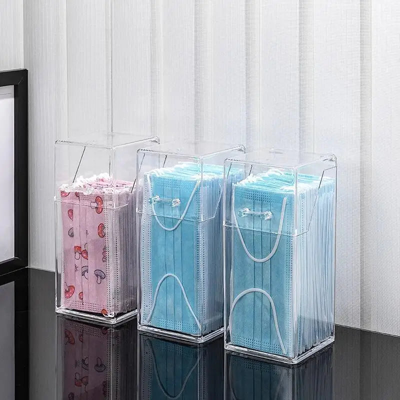 1 Transparent Mask Storage Box Lid Dust-proof Makeup Brush Zpaxo