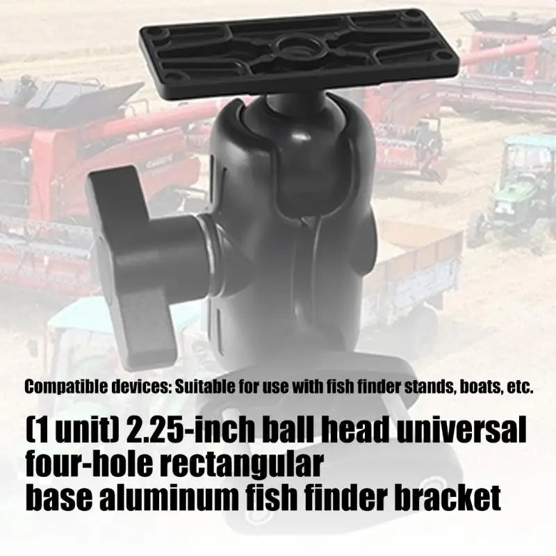 652F Black Aluminum Alloys Fish Finders Bracket Ball Head Waterproof Zpaxo CN