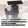 652F Black Aluminum Alloys Fish Finders Bracket Ball Head Waterproof Zpaxo CN