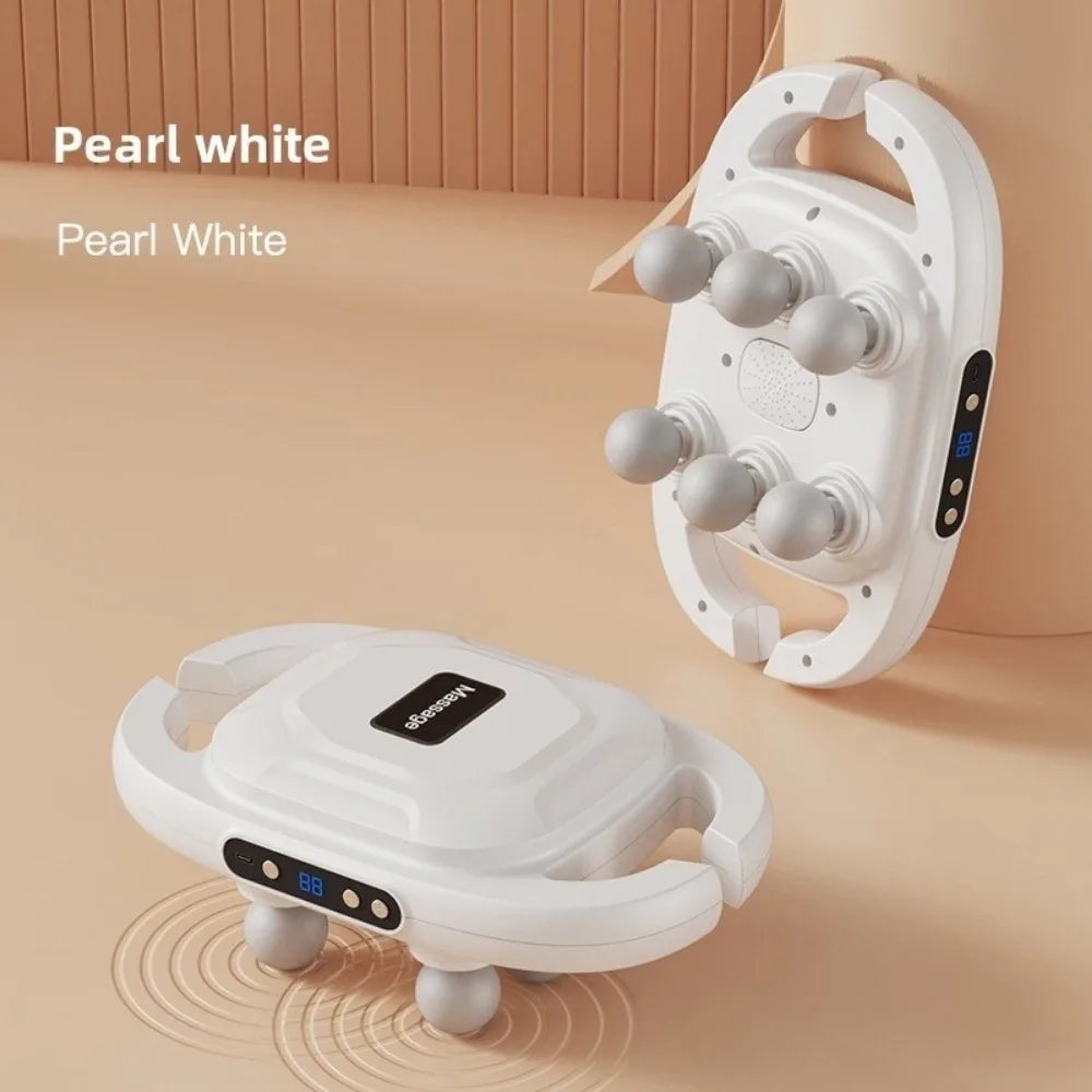 6-Heads Fascia Muscle Massager Professional Rechargeable Massage Zpaxo White