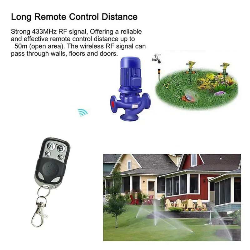 4-Button 433MHz Garage Door Remote Duplicator | 1/5/10 Pack
