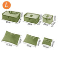 Home Travel 6-piece Clothing Storage and Organizing Bag Thickened Cosmetics Storage Bag Foldable Business Travel Storage Bag Zpaxo L-Green
