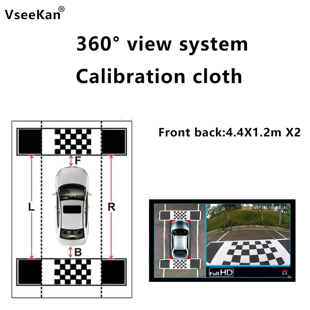 Calibration Cloth Car 360 Panoramic Image System Debugging
