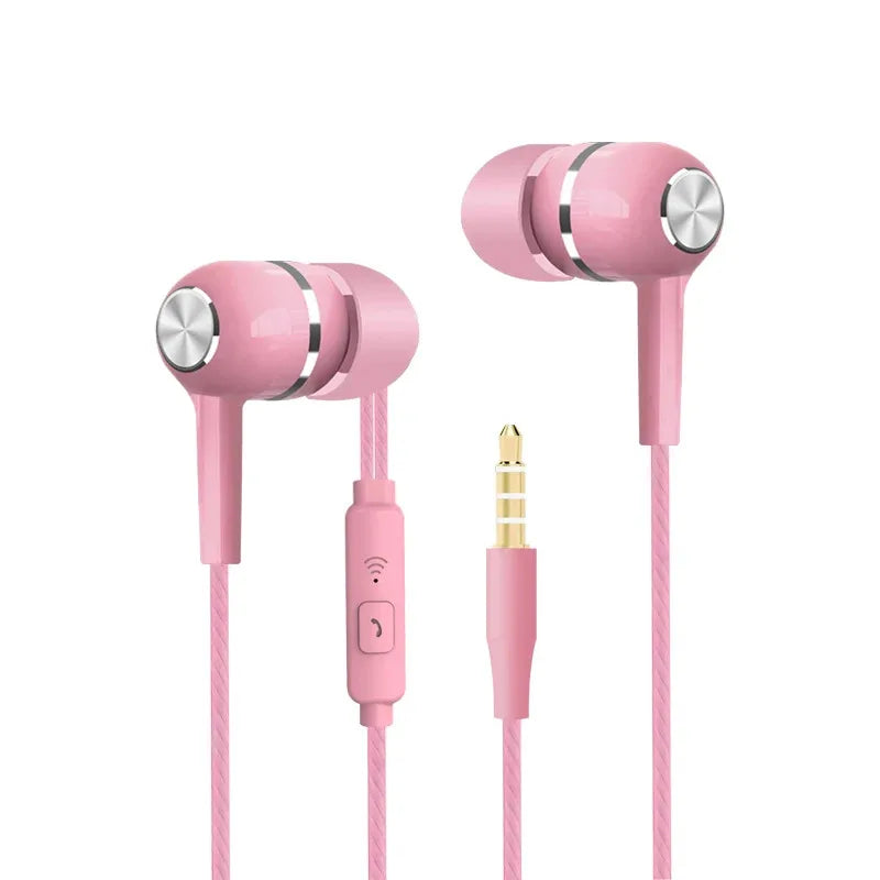 Wired Sport In-Ear Earphones with Mic & Volume Control 3.5mm