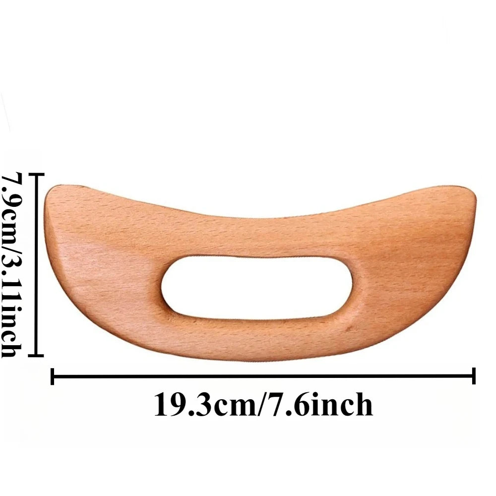 Wood Gua Sha Board Universal Body Scraping Tool Neck Shoulders Waist
