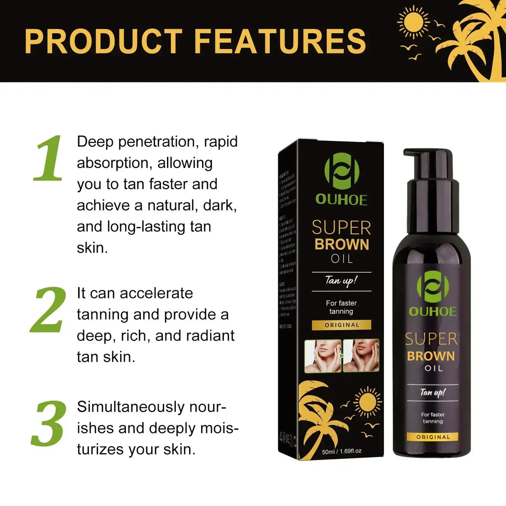 Ouhoe Self Tanning Oil – Natural Body Bronzer & Tan Booster Self Tanning Oil Zpaxo