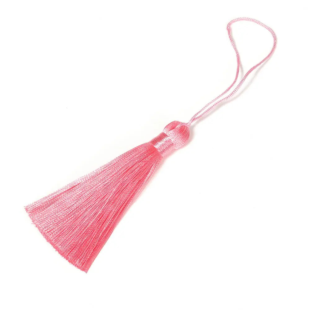 Handmade Wedding Decoration DIY Embellish Crafts Tassel Trim Accessories Tassel Hanging Rope Tassel Fringe Silk Tassel Pendant Zpaxo pink