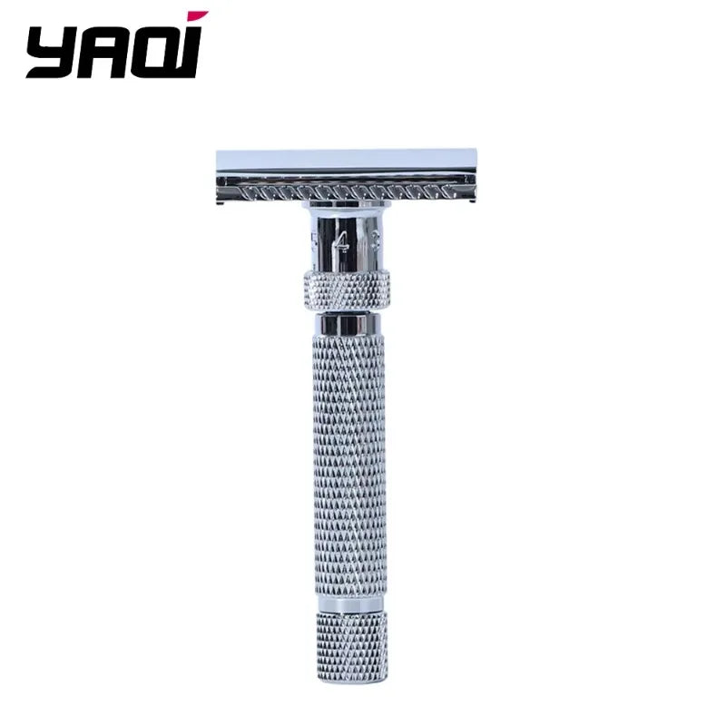 Yaqi Final Cut Adjustable Safety Razor – Chrome Men's DE Razor Adjustable Safety Razor Zpaxo RAA2001-C