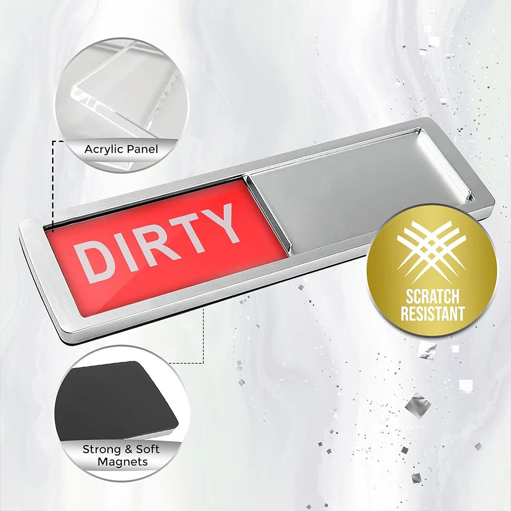 Dishwasher Magnet Clean Dirty Sign Strong Magnet for Kitchen Refrigerator Dishwasher Magnet Home Room Decoration Zpaxo