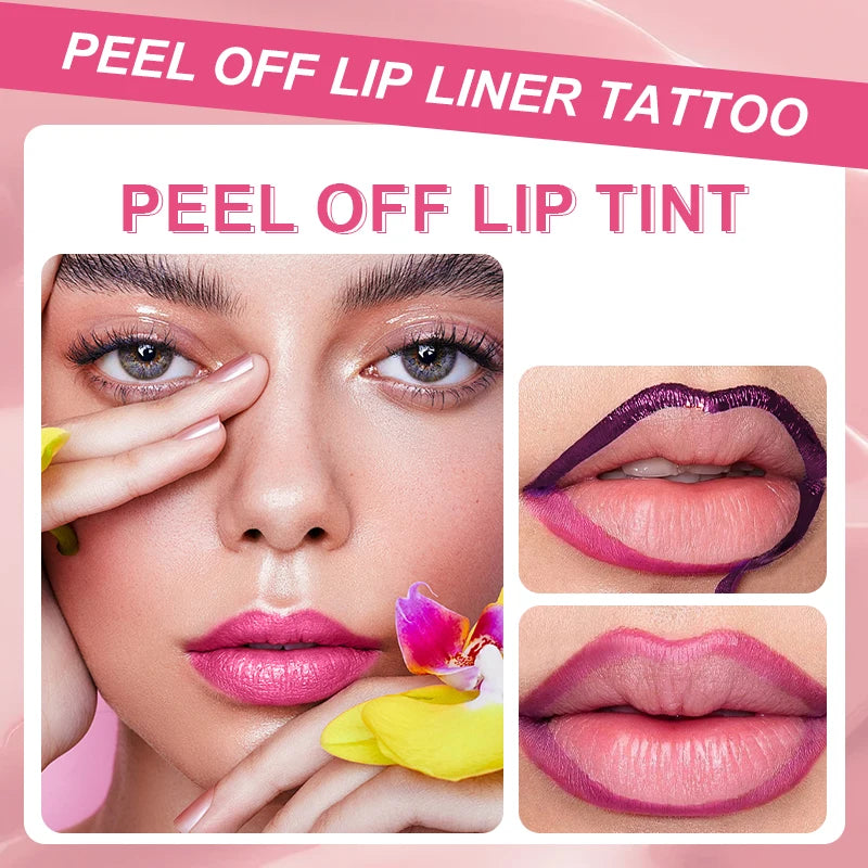 Long-lasting Peel-off Lip Gloss Waterproof Moisturizing Portable Zpaxo