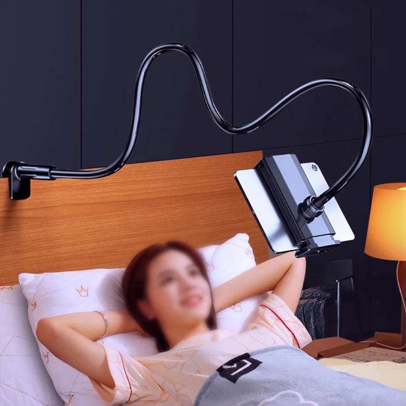 Phone Clip Stand Holder Grip Flexible Long Arm Gooseneck Tablet Lazy Zpaxo
