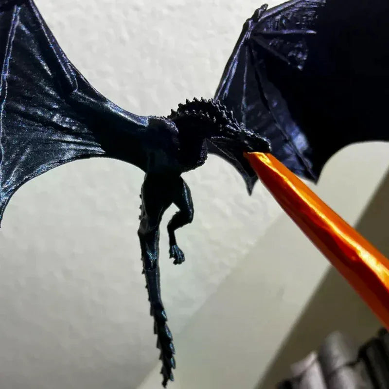 Creative Funny Spray Fire Dragon Bookshelf Ornament Halloween Zpaxo Default Title