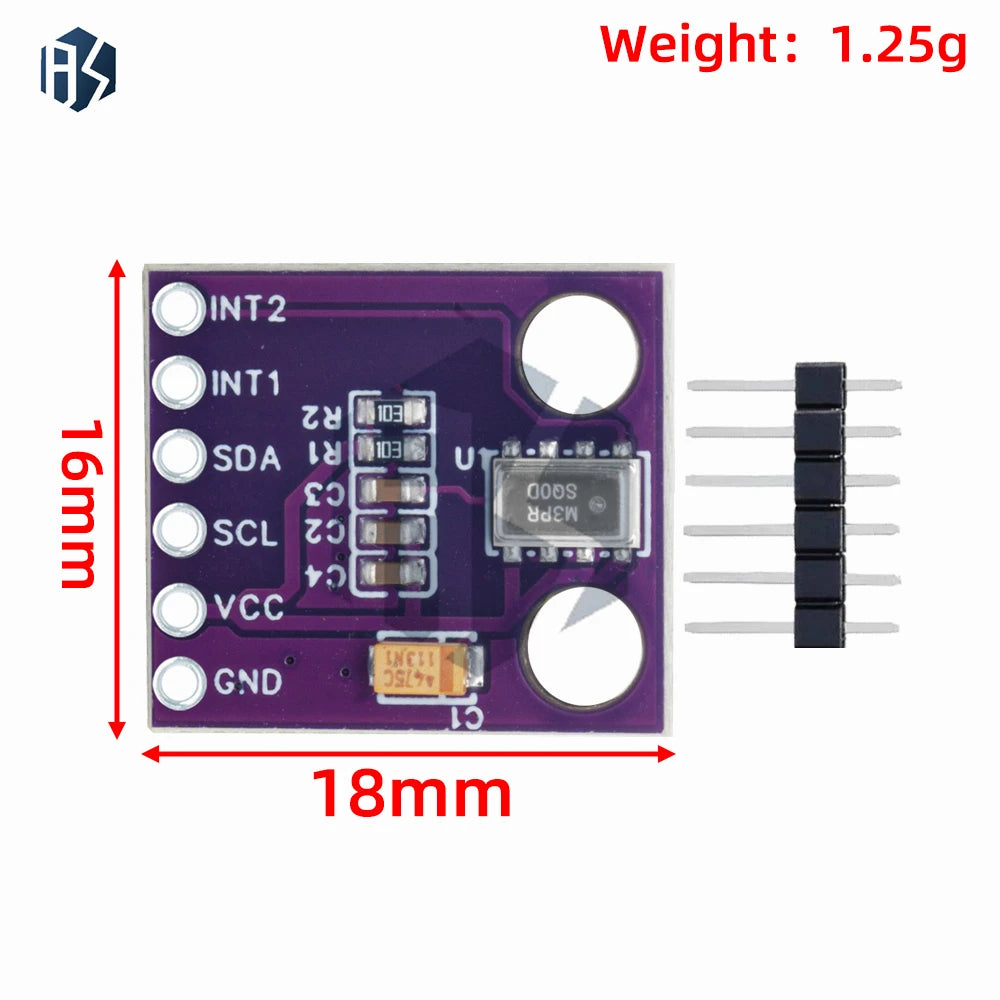 High Precision MPL3115A2 Barometric Pressure Altitude Temperature Sensor Module Compatible with Arduino Zpaxo