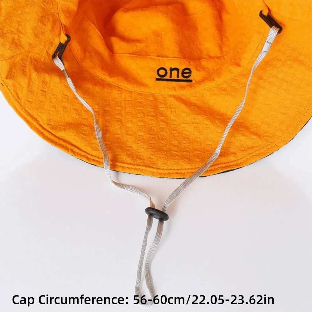 Fashion Double-Sided Bucket Hat Large Brim Sun Protection Panama Hat Letter Embroidery Breathable Sun Hat Zpaxo