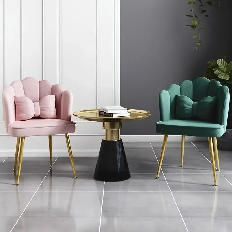 Dining Chairchairs Furniture Chairs Velvet Kitchen Chair Makeup Bow