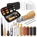 Portable leather tool set, leather hand sewing machine, leather repair large head sewing needle, sewing wax thread Zpaxo suit