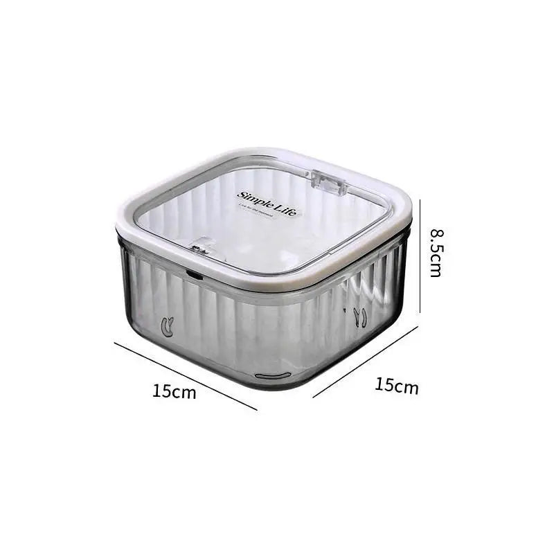 CMLaundry Pods Container Laundry Room Organization Box Powder Beads Zpaxo Gray S
