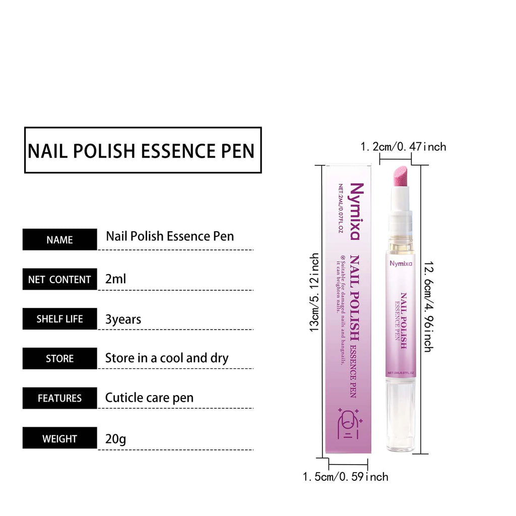 Cuticle Oil Pen Nail Cuticle Care Moisturizing Anti Hangnail Fast Absorb No Residue Soft Smooth Nails Daily Manicure Tool Zpaxo