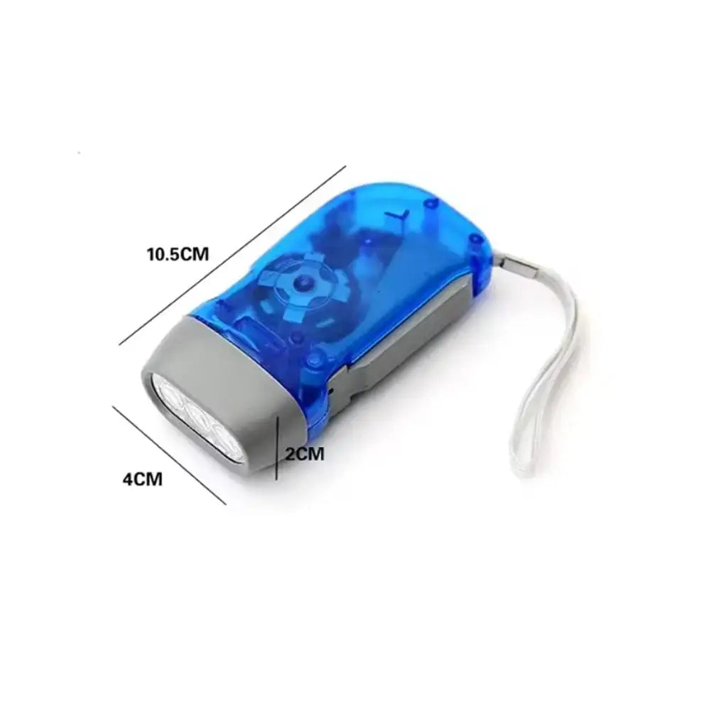 Mini Hand-Powered LED Flashlight – Battery-Free Emergency Torch LED Dynamo Flashlight Zpaxo