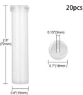 10/20/40pcs Floral Water Tubes for Flower Arrangements, Rose Flower Water Tubes Clear Plastic Rose Water Tubes with Picks Zpaxo 20pcs