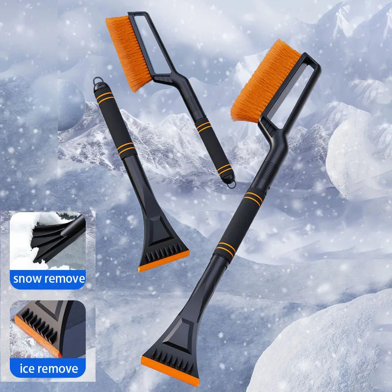 2 in 1 Multi-Functional Car Snow Removable Brush Winter Car Ice Shovel Extendable Ice Scraper Car Cleaning & Maintenance Tools Zpaxo