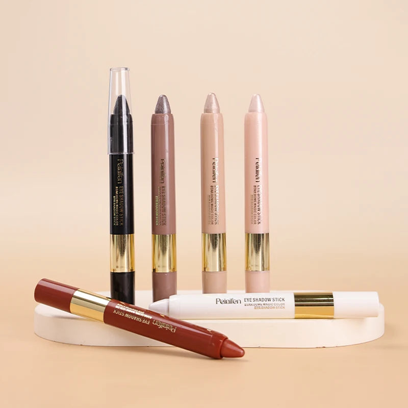 6 Eye Shadow Stick Durable Shining Pearly Natural Makeup