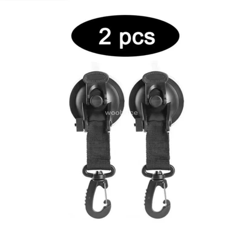 1/8 Pcs Car Tent Suction Cups Outdoor Camping Rope Powerful Suction Cup Buckle Side Tarps Tent Suckers Anchor Securing Hook Zpaxo 2PCS-black