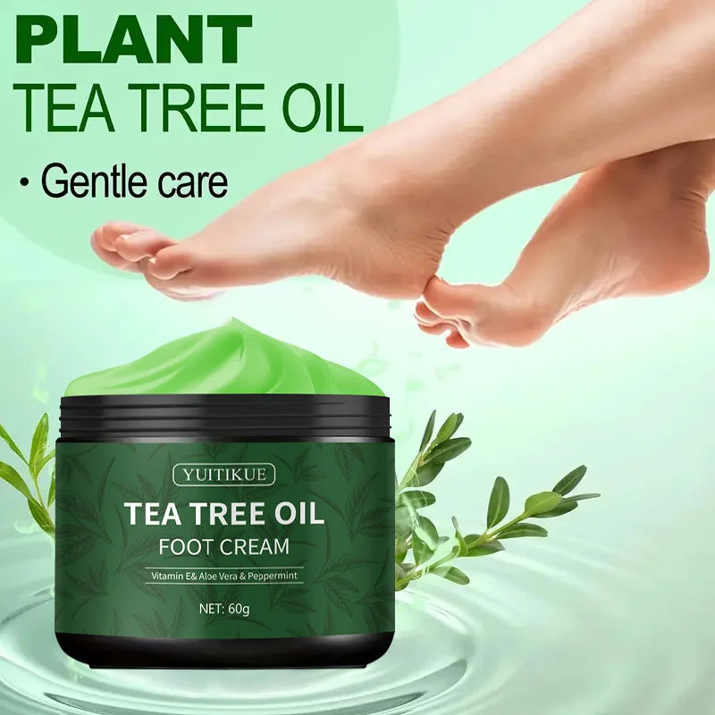 YUITIKUE Tea Tree Foot Cream 60g – Deep Moisturizing & Soothing Foot Cream Zpaxo Default Title
