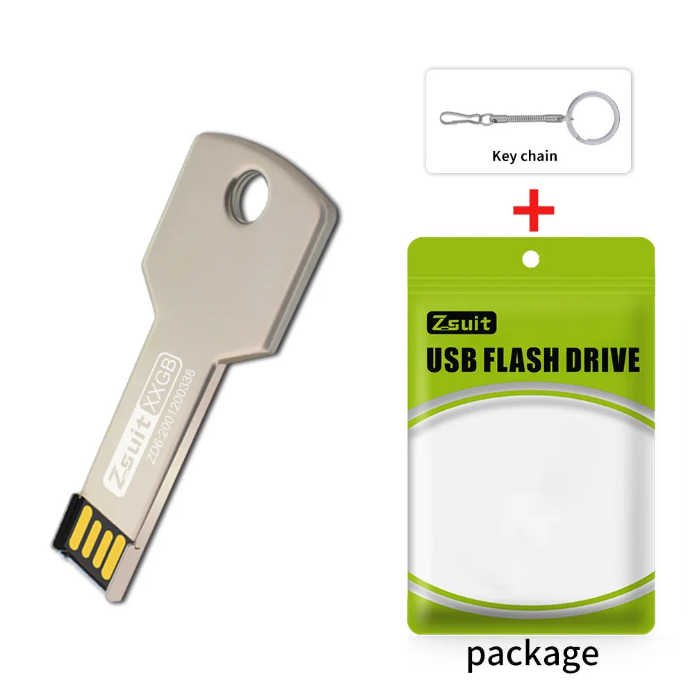 ZSUIT YS 10pcs Custom logo Key 32GB 64GB USB Flash Drive 2.0 Pen Drive 8G 16G Engrave Gifts Memory Stick for Car Storage U Disk Zpaxo 128M Silver