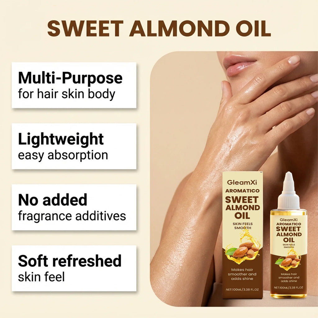 Almond Body Oil – Moisturizing, Firming & Hair Care Serum Body Oil Serum Zpaxo
