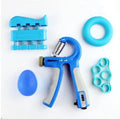 Gym Fitness Adjustable Count Hand Grip Set Finger Forearm Strength Muscle Recovery Gripper Exerciser Trainer Ball Decompression Zpaxo Blue count 5 pc set