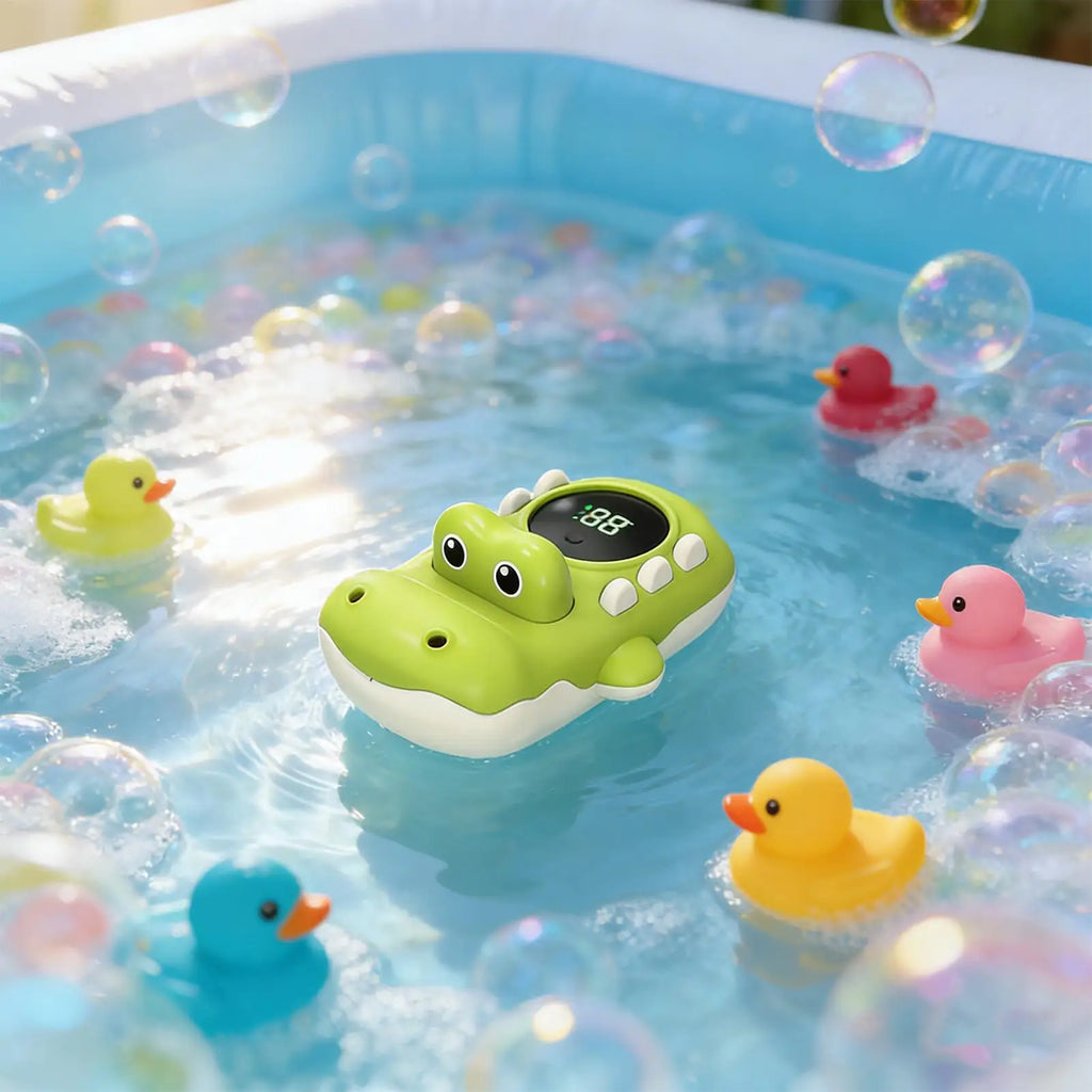 Animal Bath Toys Waterproof With LED Display And 3 Color Backlit Bath Tub Toys Water Temperature Detector For Bathtub Swimming Zpaxo