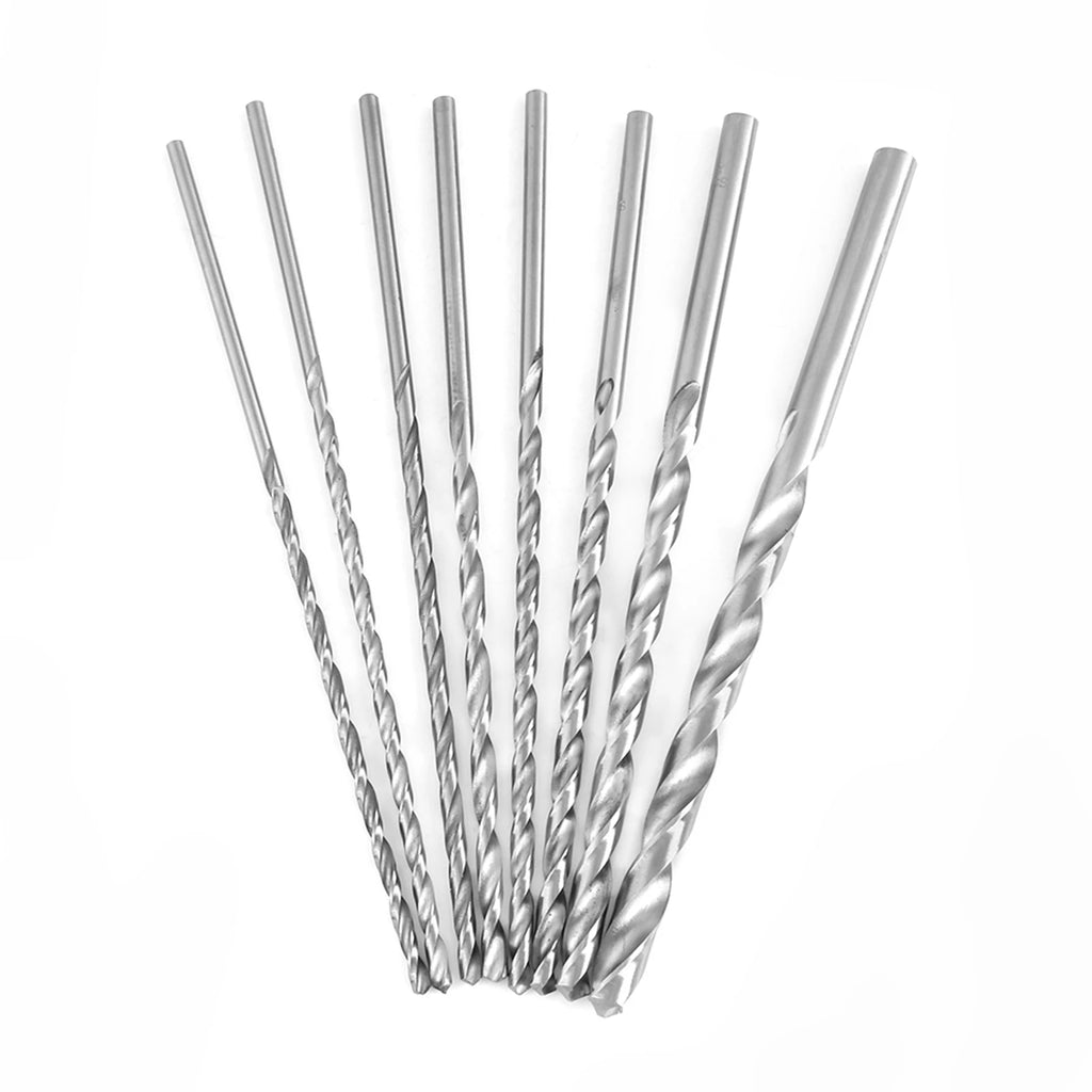 Extra Long Speed Steel Straight Shank Twist Drill Bit Tool 4- Wood