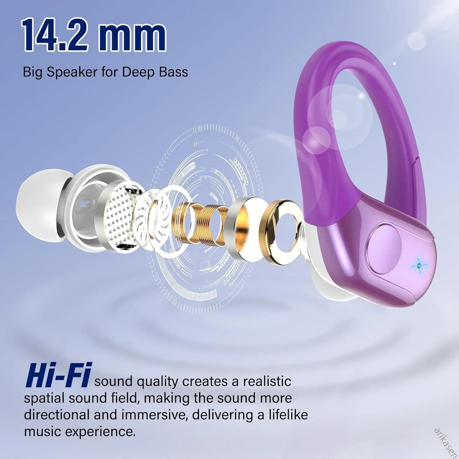Wireless Earbuds Bluetooth 5 4 Headphones True Stereo Sound Earphones