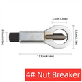 Cutter Heavy Duty Screw Remover Rust-Removed AntiSlip Grip Bolt Removal Tool Durable Portable Nut Remover Professional Use Zpaxo Style E