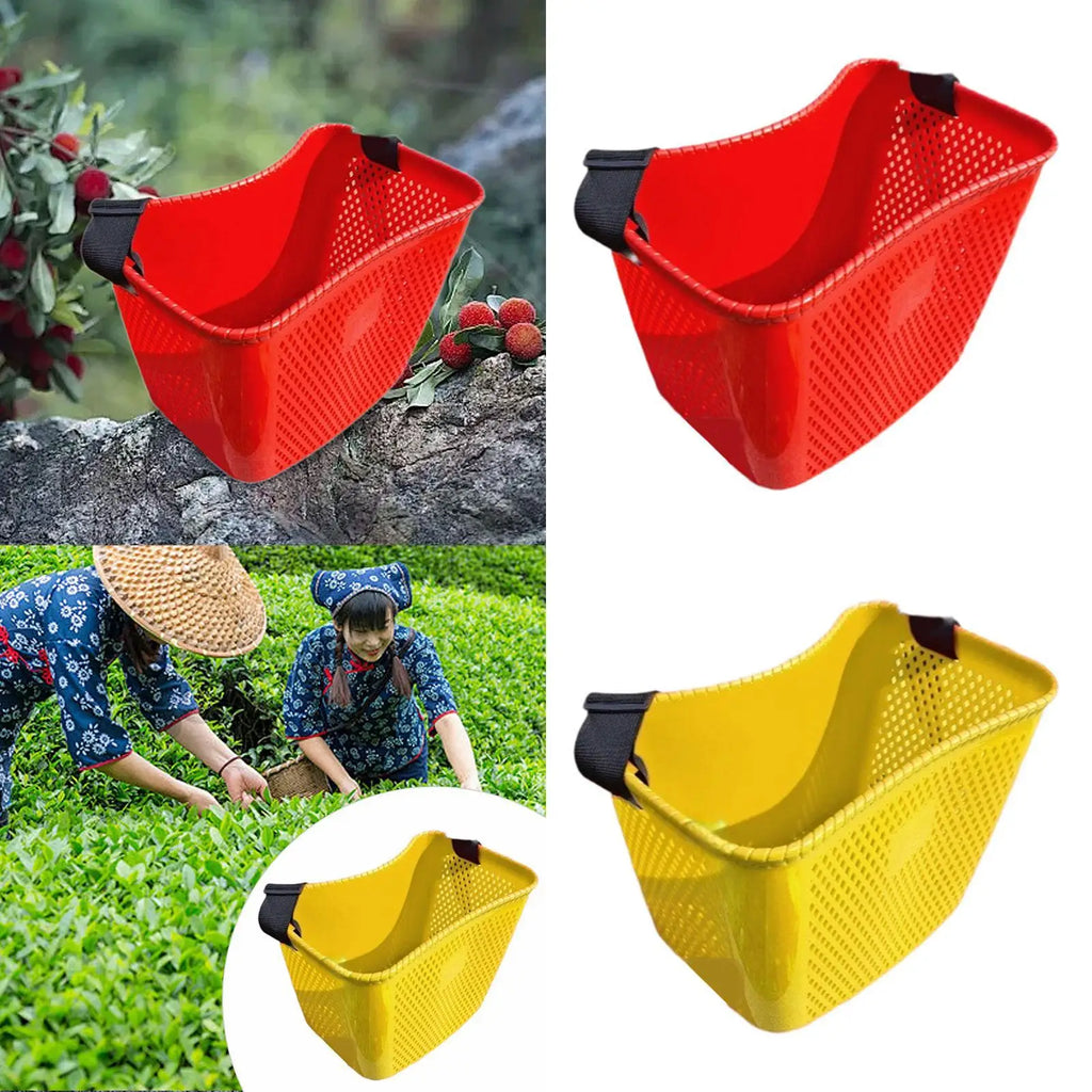 Fruit Picking Basket with Adjustable Shoulder Straps Easy to Clean Multifunctional Picking Bucket for Gardening Tool Backyard Zpaxo