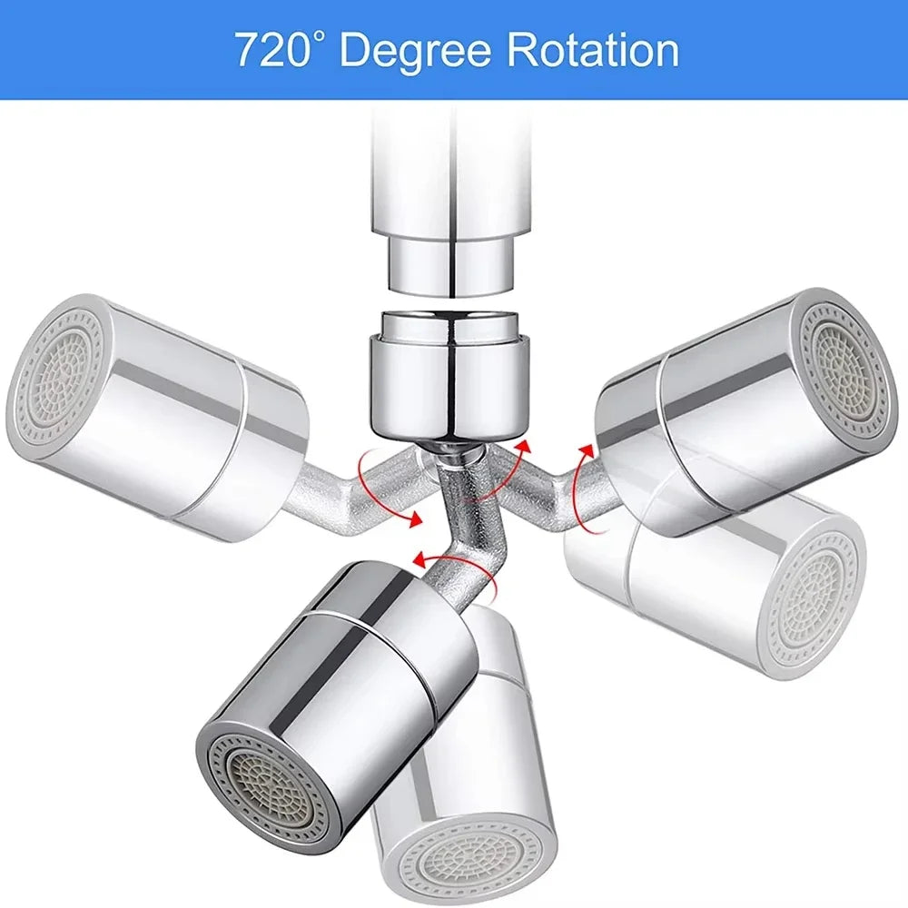 360° Rotating Faucet Extender – Splash-Proof Water-Saving Aerator