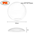 Self-adhesive Bumper Setdoor Handles Doorstop for Wall Transparent Wall Protector Anti Bump Washable Reusable Round DoorStopper Zpaxo 1PCS-40x40x8mm