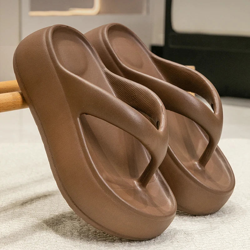Summer Thick Bottom EVA Flip Flops Women Non Slip Platform Sandals