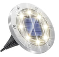 Solar Buried Ground Lights 8 20 LED Waterproof Underground Deck Spot Zpaxo 8LED White Light B 2PCS