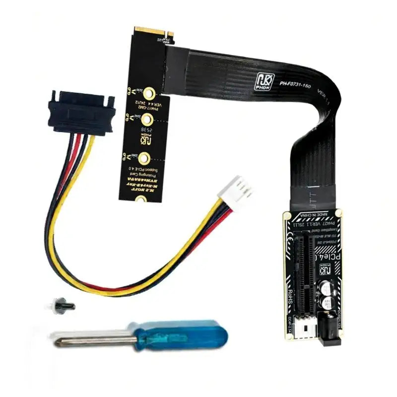 652F Graphics Extension Cable PCIe4.0 to M.2 M NVMe Flexible Extension Cable Zpaxo