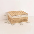 For Toys Snacks And Miscellaneous Items Desktop Cosmetic Storage Box Household Rattan Woven Storage Box Zpaxo one size C