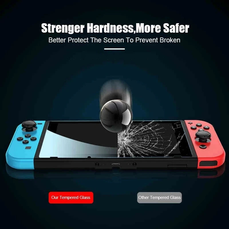 1/2/3PCS Tempered Glass for Nintendo Switch OLED 3 Pieces Screen Protector Film for Nintendo Switch Switch Lite Protective Glass Zpaxo