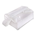 Hot Travel Portable Bag with Magnetic Closure, Transparent Magnetic Suction Storage, Durable and Leak Proof Makeup Bag Zpaxo White
