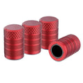 Aluminum Alloy Stem Air Valve Caps Theftproof Plastic inner core Tyre Rim Stem Cover Nipple Caps Tire Valve Caps Auto Wheel Cap Zpaxo red